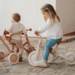 Little Dutch Driewielers|Buitenspeelgoed^4 in 1 Driewieler Off White