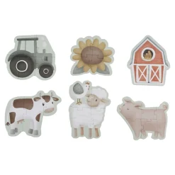 Little Dutch Speelgoed Vanaf 3 Jaar|Speelgoed Vanaf 2 Jaar^6 in 1 puzzel Little Farm