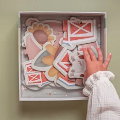 Little Dutch Speelgoed Vanaf 3 Jaar|Speelgoed Vanaf 2 Jaar^6 in 1 puzzel Little Farm