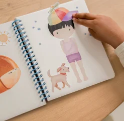 Little Dutch Speelgoed Vanaf 3 Jaar|Creatief Speelgoed^Aankleed- en stickerboek Jim & Friends