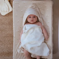 Little Dutch Verschoning|Aankleedkussenhoezen^Aankleedkussenhoes - Beige - Newborn Naturals - Little Goose