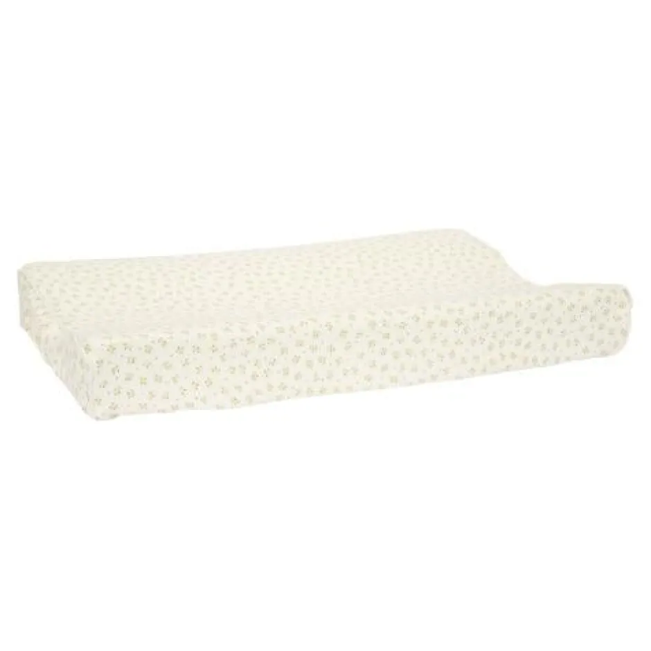 Little Dutch Verschoning|Aankleedkussenhoezen^Aankleedkussenhoes - Groen - Essentials - Blueberry Leaves