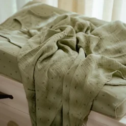 Little Dutch Verschoning|Aankleedkussenhoezen^Aankleedkussenhoes - Groen - Essentials