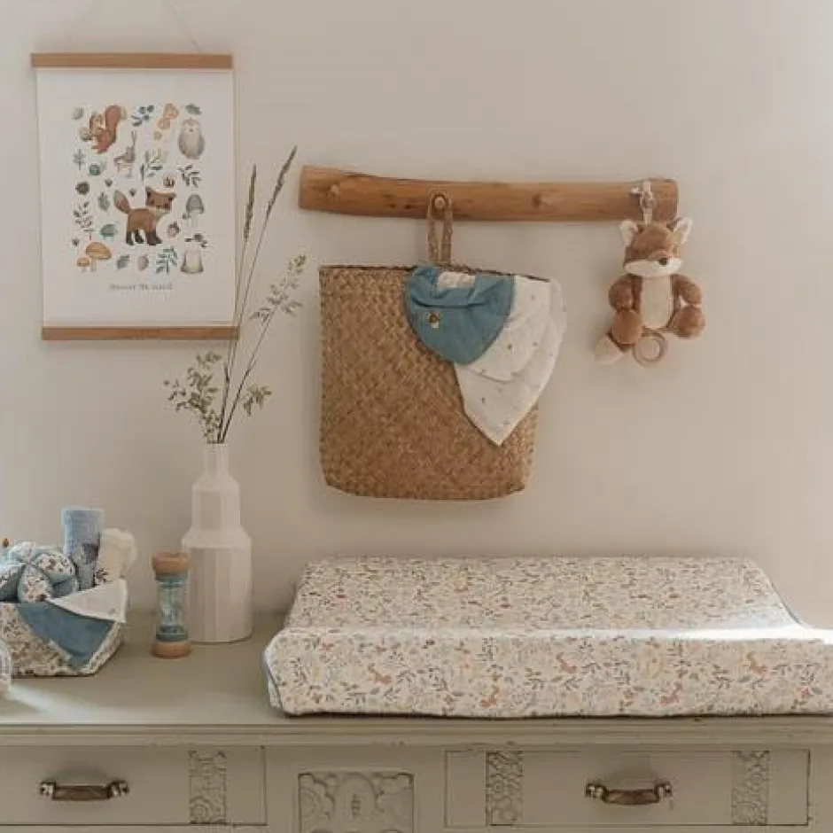 Little Dutch Verschoning|Aankleedkussenhoezen^Aankleedkussenhoes - Meerkleurig - Forest Friends - Forest Wonders