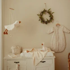 Little Dutch Verschoning|Aankleedkussenhoezen^Aankleedkussenhoes - Wit - Newborn Naturals - Moon & Stars