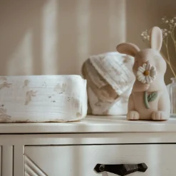 Little Dutch Verschoning|Aankleedkussenhoezen^Aankleedkussenhoes - Wit - Newborn Naturals - Baby Bunny