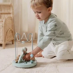 Little Dutch Houten Speelgoed|Educatief Speelgoed^Activiteiten spiraal - Blauw - Forest Friends