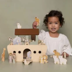Little Dutch Rollenspel|Houten Auto's^Ark van Noach - Meerkleurig