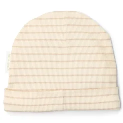 Little Dutch Accessoires|Babykleding^Babymutsje - Beige - Newborn Naturals - Stripe
