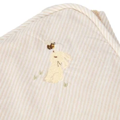 Little Dutch Badcape Baby|Omslagdoek^Badcape - Beige - 75 x 75 - Newborn Naturals - Baby Bunny