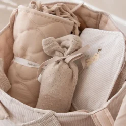 Little Dutch Badcape Baby|Omslagdoek^Badcape - Beige - 75 x 75 - Newborn Naturals - Baby Bunny