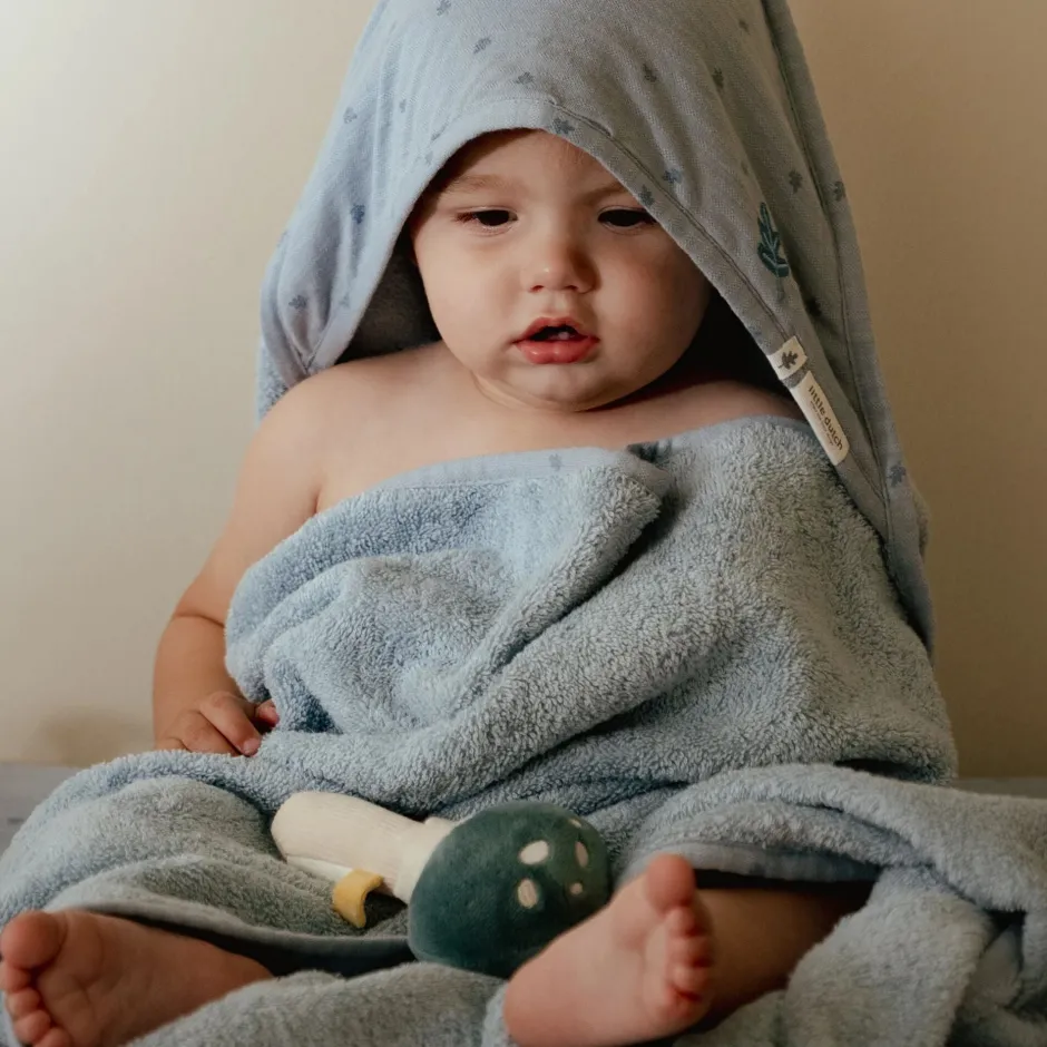 Little Dutch Omslagdoek|Badcape Baby^Badcape - Blauw - 75 x 75 - Essentials