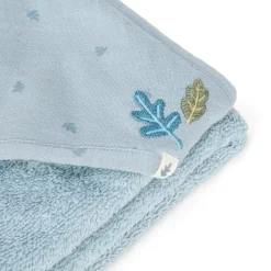 Little Dutch Omslagdoek|Badcape Baby^Badcape - Blauw - 75 x 75 - Essentials