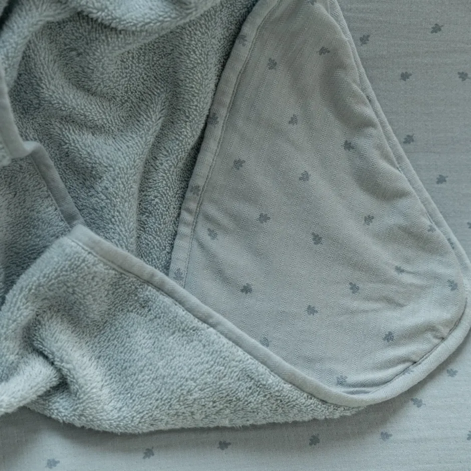Little Dutch Omslagdoek|Badcape Baby^Badcape - Blauw - 75 x 75 - Essentials