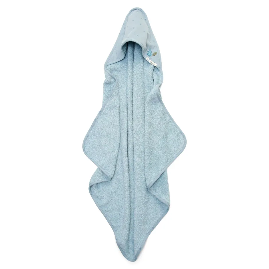 Little Dutch Omslagdoek|Badcape Baby^Badcape - Blauw - 75 x 75 - Essentials