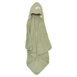 Little Dutch Badcape Baby|Omslagdoek^Badcape - Groen - 75 x 75 - Little Farm