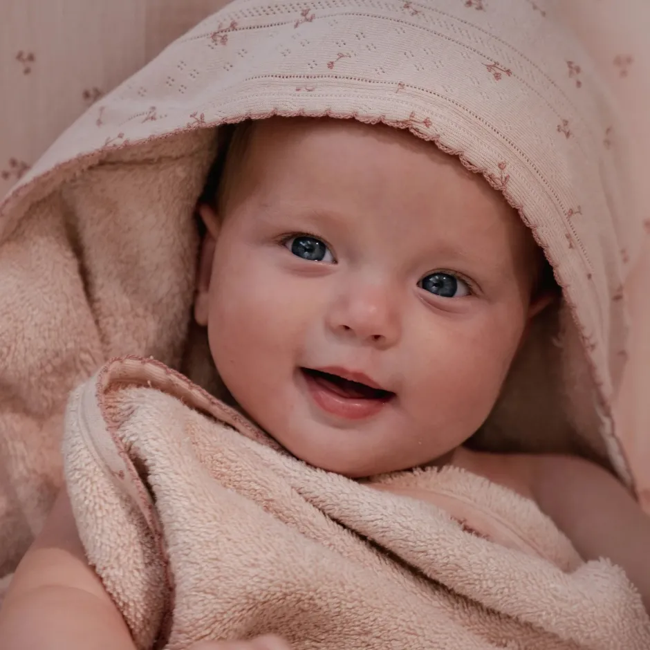 Little Dutch Badcape Baby|Omslagdoek^Badcape - Roze - 100 x 100 - Essentials