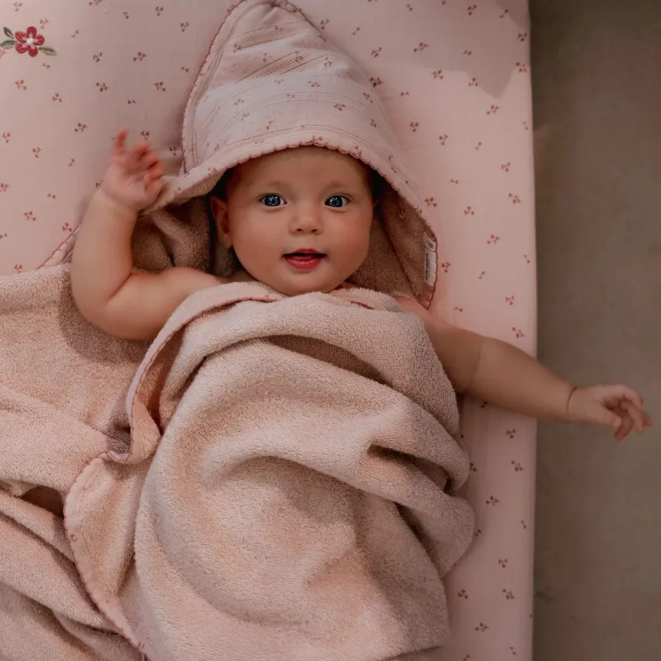Little Dutch Badcape Baby|Omslagdoek^Badcape - Roze - 75 x 75 - Essentials