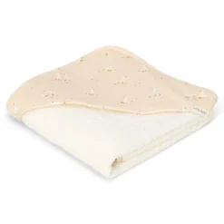 Little Dutch Badcape Baby|Omslagdoek^Badcape - Wit - 75 x 75 - Newborn Naturals - Little Goose