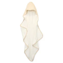 Little Dutch Badcape Baby|Omslagdoek^Badcape - Wit - 75 x 75 - Newborn Naturals - Little Goose