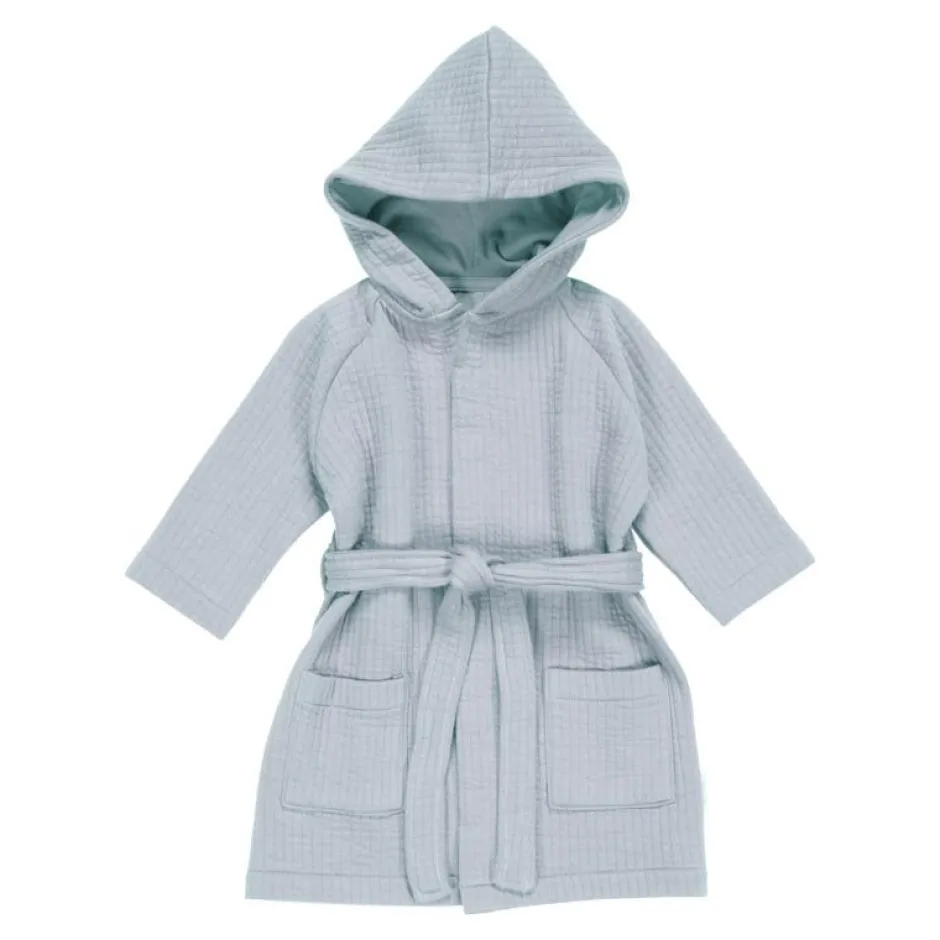 Little Dutch Badjasjes & Poncho's|Badjas Kind^Badjas Pure Soft Blue - 98/104