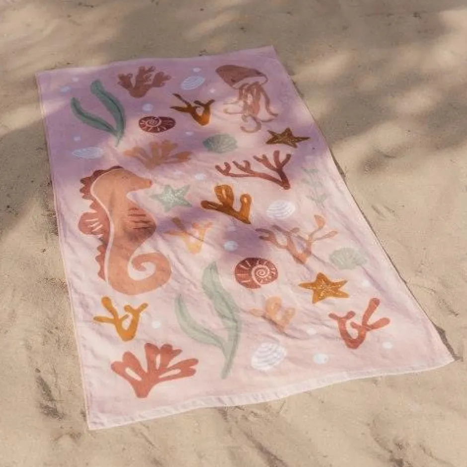 Little Dutch Badlakens^Badlaken - Roze - Ocean Dreams