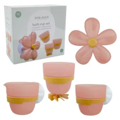 Little Dutch Badspeelgoed^Badwand bekers - roze - Essentials