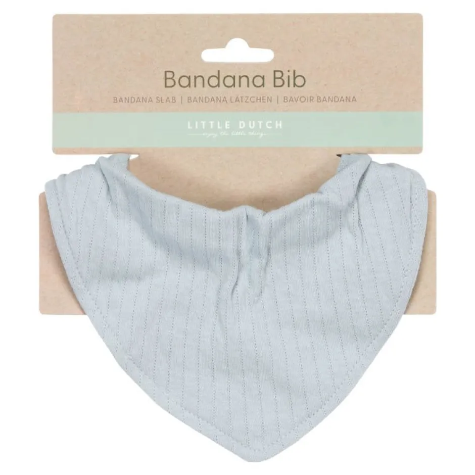 Little Dutch Slabbetjes^Bandana slab Pure Soft Blue
