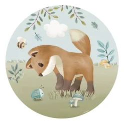 Little Dutch Behang|Decoratie^Behangcirkel - Meerkleurig - Forest Friends