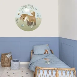 Little Dutch Behang|Decoratie^Behangcirkel - Meerkleurig - Forest Friends