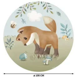 Little Dutch Behang|Decoratie^Behangcirkel - Meerkleurig - Forest Friends