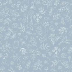 Little Dutch Decoratie|Behang^Behangstaal vliesbehang – Blauw – Forest Friends – Forest Wonder