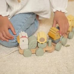 Little Dutch Speelgoed Vanaf 2 Jaar|Educatief Speelgoed^Blokkentrein kip Little Farm