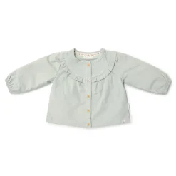 Little Dutch Kinderkleding|Meisjes Kleding^Blouse lange mouw - Groen - Fairy Garden