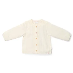 Little Dutch Meisjes Kleding|Kinderkleding^Blouse lange mouw - Met knoopjes - Wit - Fairy Garden