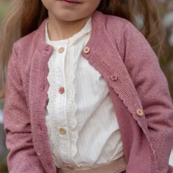 Little Dutch Meisjes Kleding|Kinderkleding^Blouse lange mouw - Met knoopjes - Wit - Fairy Garden