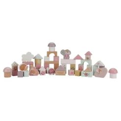 Little Dutch Speelgoed Vanaf 3 Jaar|Houten Speelgoed^Bouwblokken - Roze - Fairy Garden