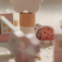 Little Dutch Speelgoed Vanaf 3 Jaar|Houten Speelgoed^Bouwblokken - Roze - Fairy Garden
