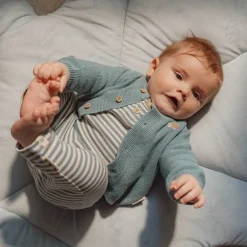 Little Dutch Jongens Kleding|Babykleding^Broek - Blauw - Forest Friends - Stripe