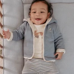 Little Dutch Jongens Kleding|Babykleding^Broek - Blauw - Forest Friends - Stripe