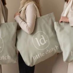Little Dutch Tassen^Canvas shopper - Groen