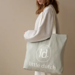 Little Dutch Tassen^Canvas shopper - Groen