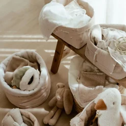Little Dutch Commodemandjes|Decoratie^Commodemandje groot - Wit - Newborn Naturals - Little Goose