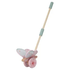 Little Dutch Educatief Speelgoed|Houten Speelgoed^Duwstok - Roze - Fairy Garden