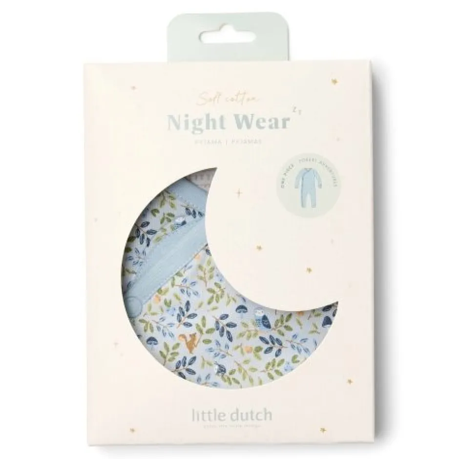 Little Dutch Pyjama's|Pyjama's^Eendelige pyjama - Blauw - Forest Friends - Forest Adventure