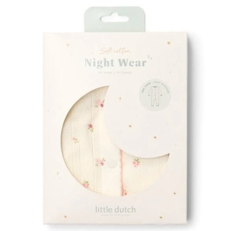 Little Dutch Pyjama's|Pyjama's^Eendelige pyjama - Wit - Fairy Garden - Fairy Blossom