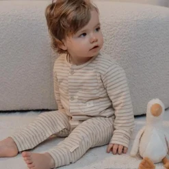 Little Dutch Pyjama's|Pyjama's^Eendelige pyjama - Zand - Gestreept