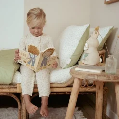 Little Dutch Dekbedovertrekken^Eenpersoons dekbedovertrek - Groen - Essentials - Blueberry Leaves