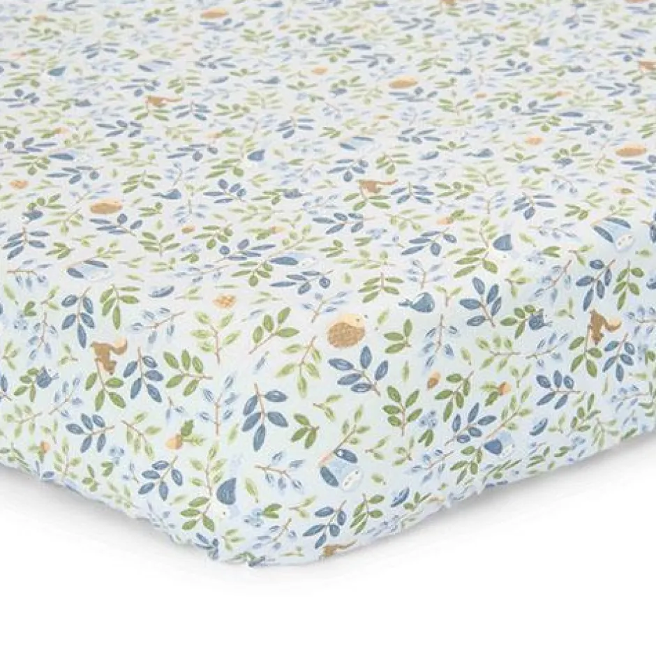 Little Dutch Hoeslakens^Eenpersoons hoeslaken - Blauw - Forest Friends - Forest Adventure