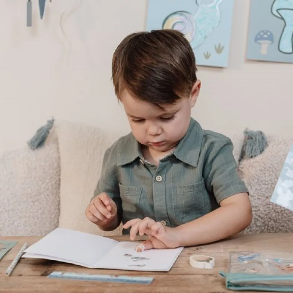 Little Dutch Creatief Speelgoed^Etui met inhoud - Blauw - Forest Friends